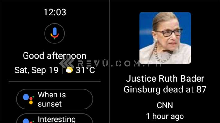 Oppo Watch Google News and Google Assistant screenshot by Revu Philippines