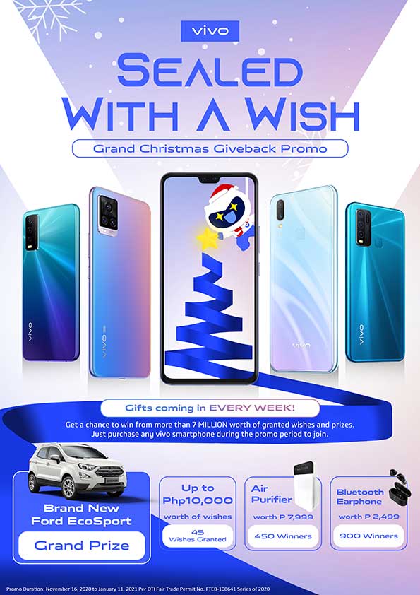 Vivo PH to give away Ford EcoSport, grant wishes this Christmas - revü