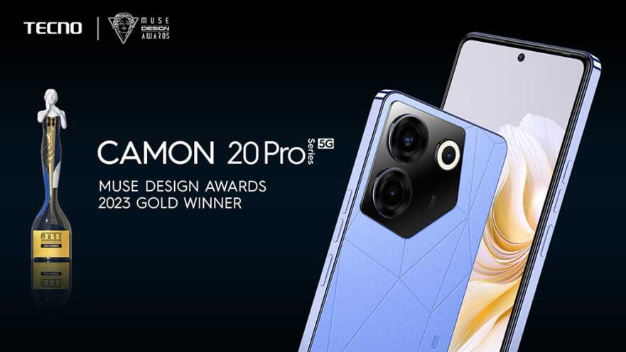 TECNO CAMON 20 Pro series wins gold at prestigious MUSE Design Awards ...