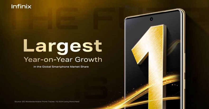 Infinix largest YoY growth globally in Q1 2024 by IDC via Revu Philippines