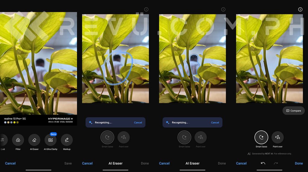 realme 13 Pro Plus 5G AI Eraser sample result in review by Revu Philippines