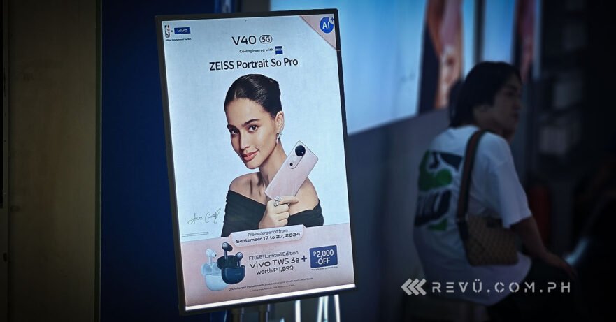 vivo V40 5G preorder period and freebies in Anne Curtis Smith launch teaser poster via Revu Philippines