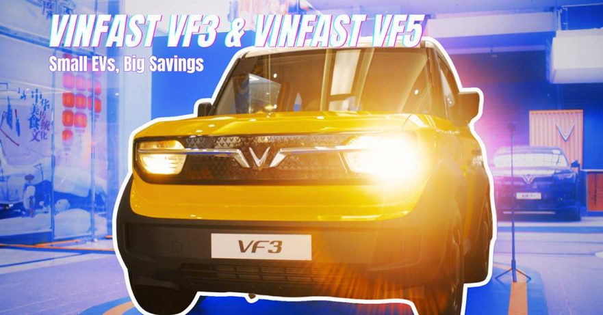 VinFast VF5 and VinFast VF3 price and availability and first impressions feature video via Revu Philippines