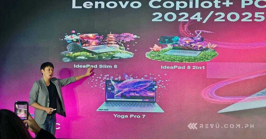 Lenovo CoPilot Plus PC launch in Nov 2024 via Revu Philippines