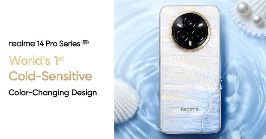 realme 14 Pro Series 5G with first cold-sensitive color-changing design via Revu Philippines