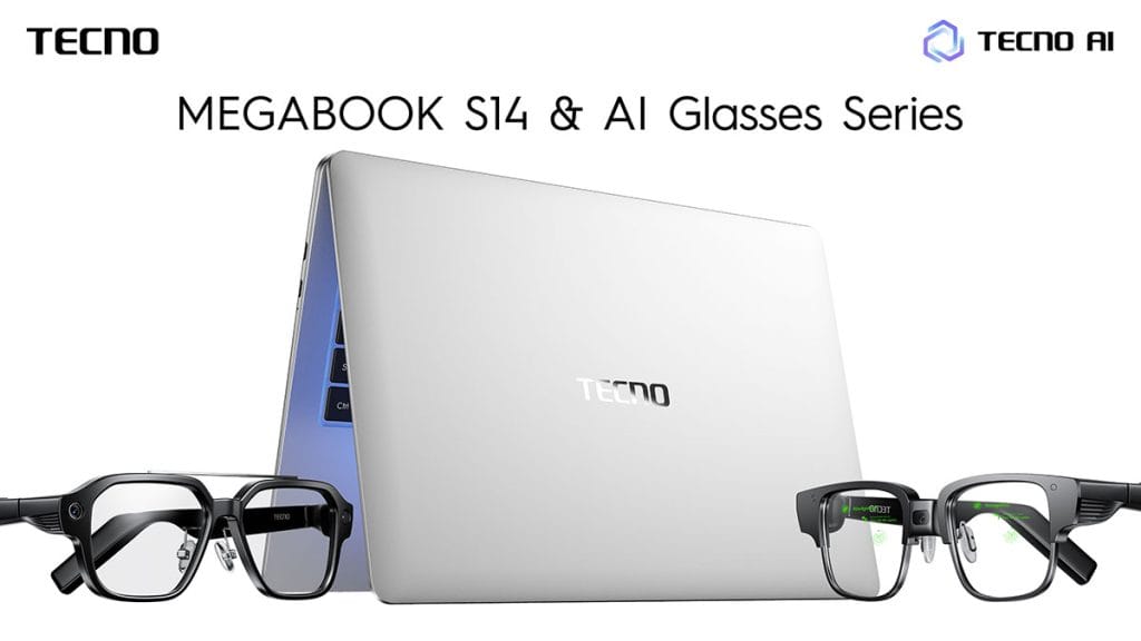 TECNO Megabook S14 and AI Glasses Series launch teaser via Revu Philippines