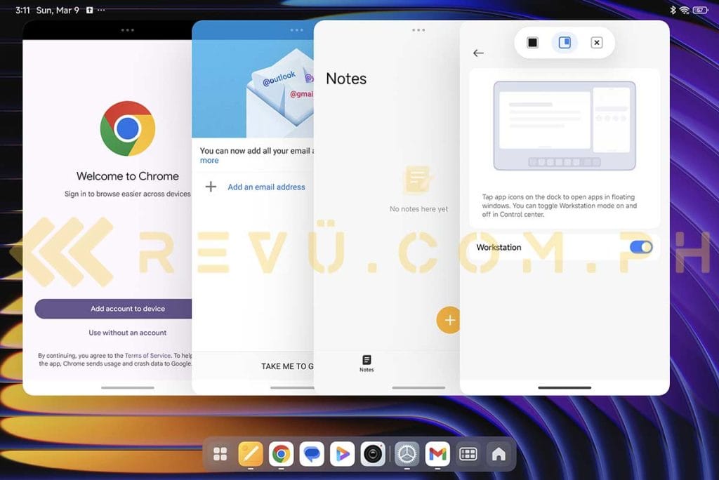 Xiaomi Pad 7 Workstation mode via Revu Philippines